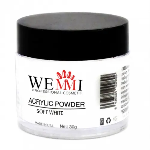 Polvo acrílico Soft White Wemmy 30g.