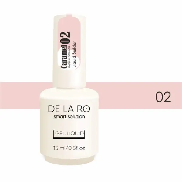 Polygel líquido Caramelo 02 – 15ml DELARO
