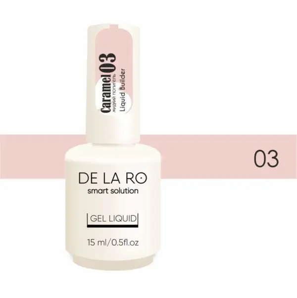 Polygel líquido Caramelo 03 – 15ml DELARO