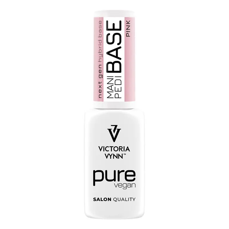 PURE VEGAN Hand & Foot Base Coat (Pink), 8 ml