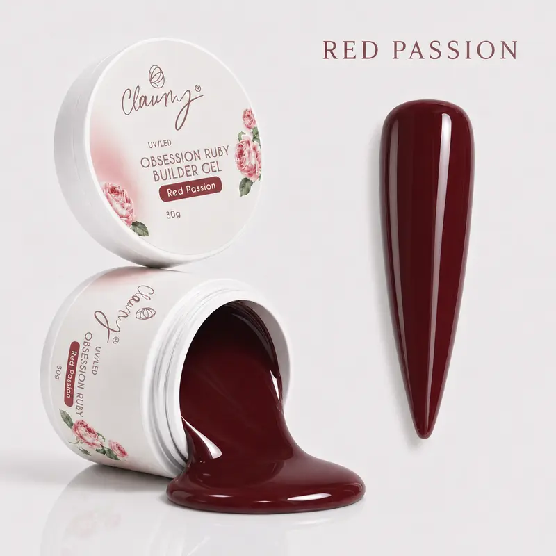 Red Passion – OBSESSION RUBY Claumy Builder Gel 30g