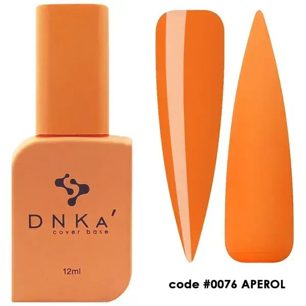 Rubber Base French DNKa #0076 Tangerine 12 ml — Cobertura French