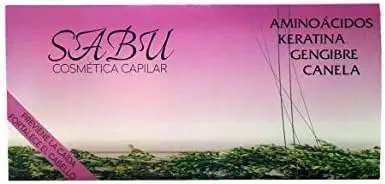Sabu Cosmetica Capilar Aminoácidos, keratina, gengibre, canela.