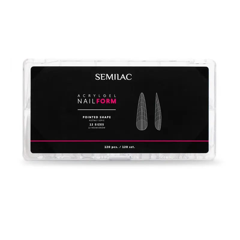 Semilac Acrylgel Nail Forms - Pointed Tips, 120 gb.