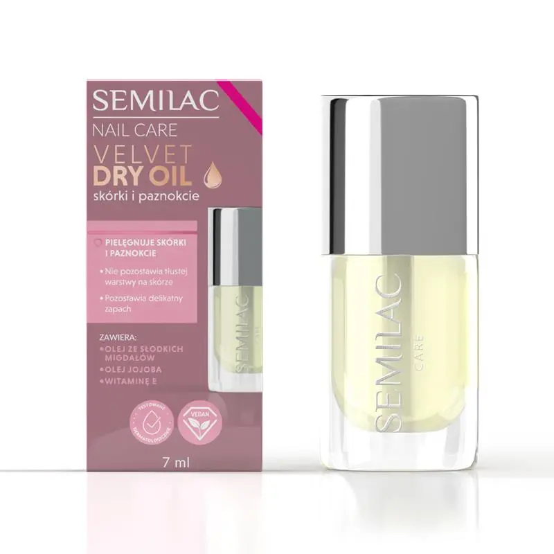 Semilac Velvet Dry Cuticle Oil, 7 ml