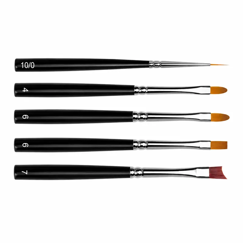 Set de Pinceles Roubloff JB Nº8 "Gel Master" | 5 Pinceles Profesionales para Gel