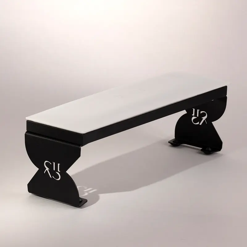 SHEMAX Armrest, white with black legs