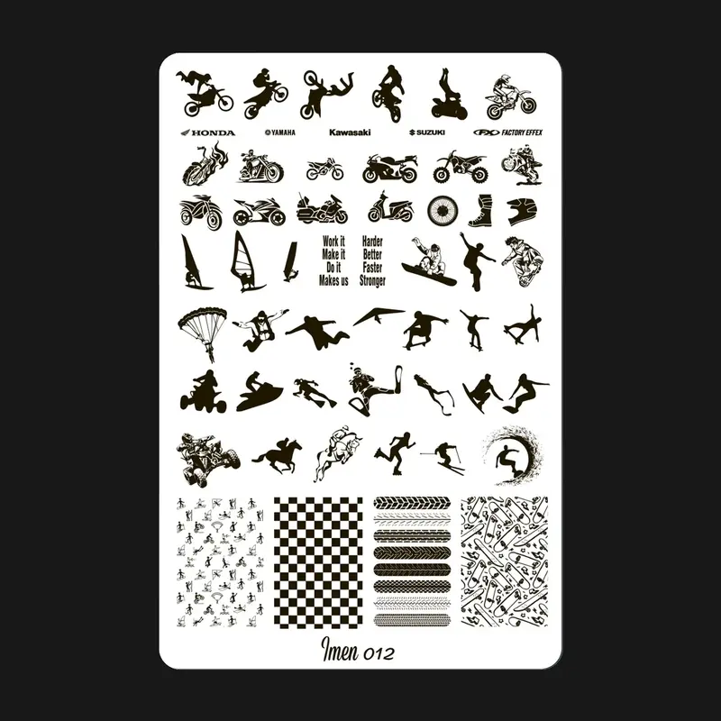 Stamping plate 012