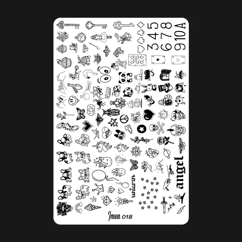 Stamping plate 018