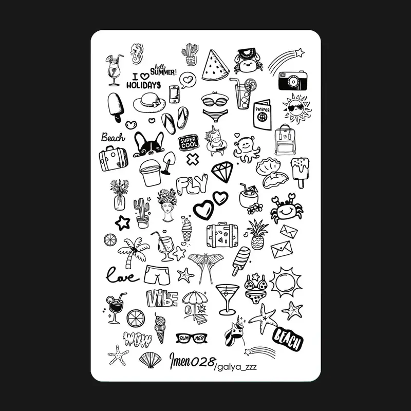 Stamping plate 028