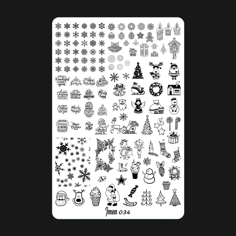Stamping plate 034