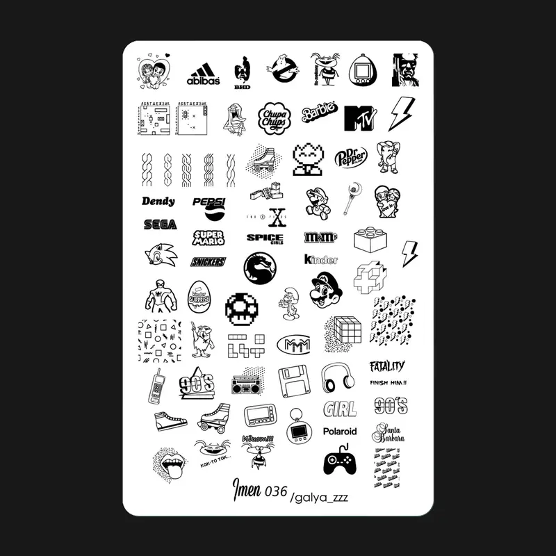 Stamping plate 036