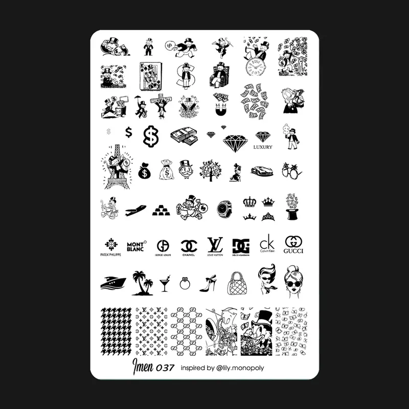 Stamping plate 037