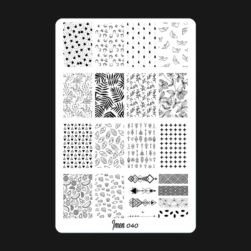 Stamping plate 040