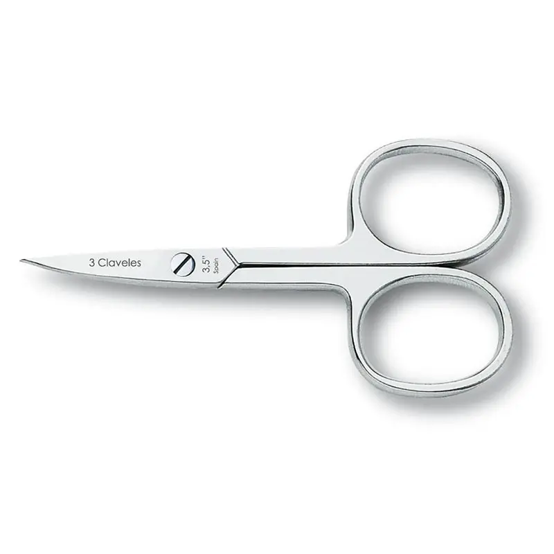 Tijera uñas curva 3.5" D 3 Claveles