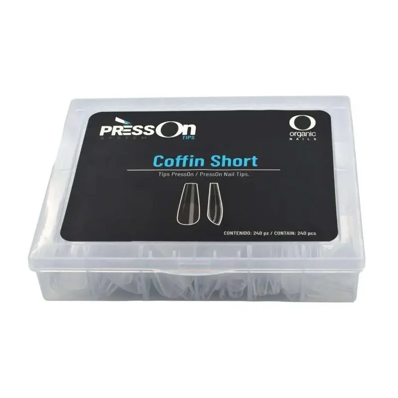 Tip Press ON Coffin Short Caja 240 surtido