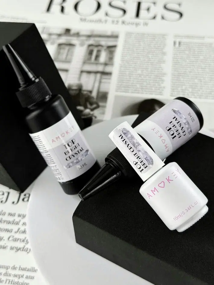 Top Rubber Bright Crystal DE LA RO · 15 ml — Top sin dispersión