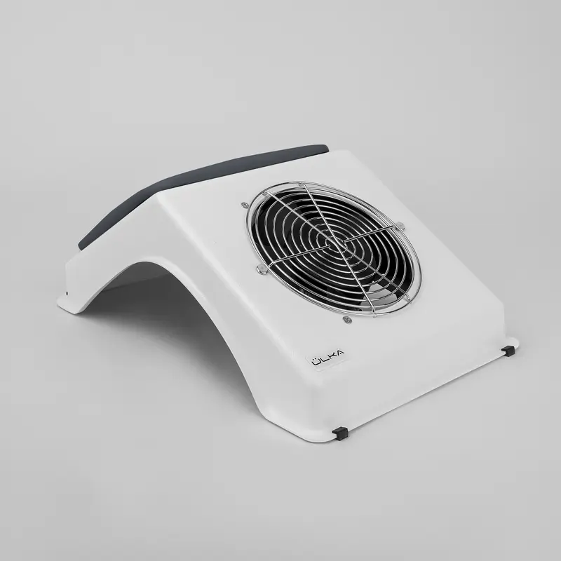 ULKA SOFT White Manicure Dust Collector with Gray Cushion