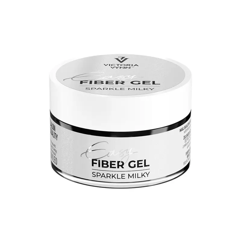 Victoria Vynn Easy Fiber Gel with Fiberglass, Sparkle Milky 15 ml