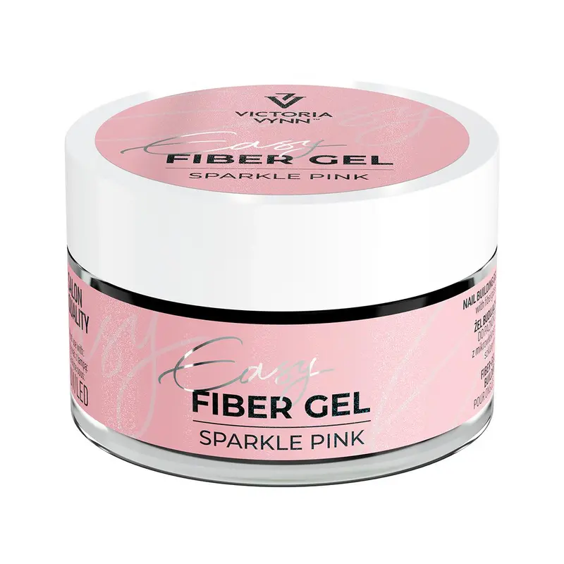 Victoria Vynn Easy Fiber Gel with Glass Fibers, Sparkle Pink 50 ml