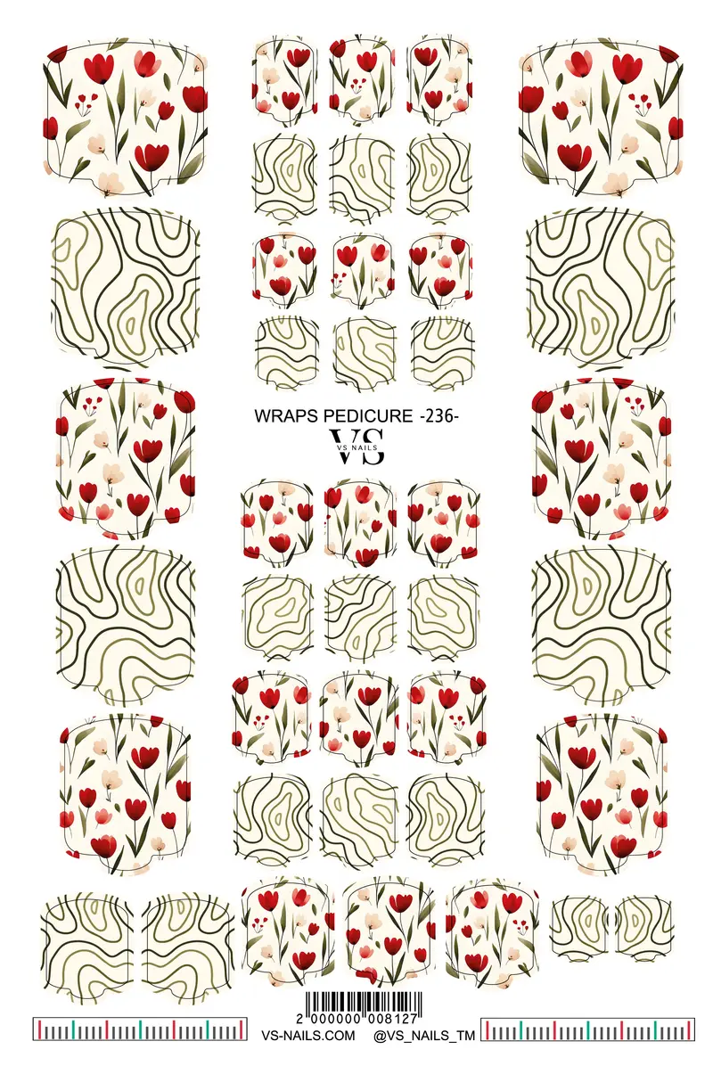 VS NAILS Pedicure Wraps Nr.236