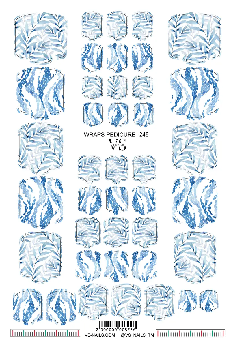 VS NAILS Pedicure Wraps Nr.246