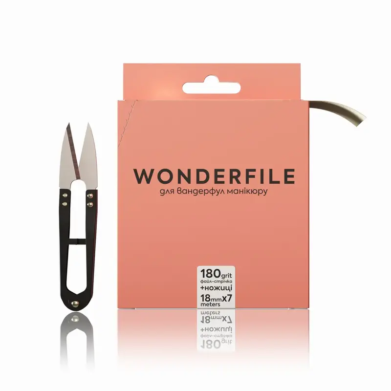 Wonderfile Replaceable File Tape, 160x18 mm, 180 g, 7 m. Includes scissors.