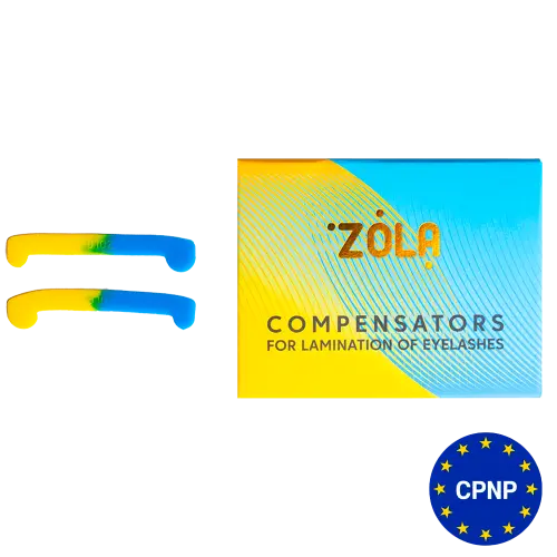 ZOLA Eyelash Laminating Clamps (Yellow-Blue)