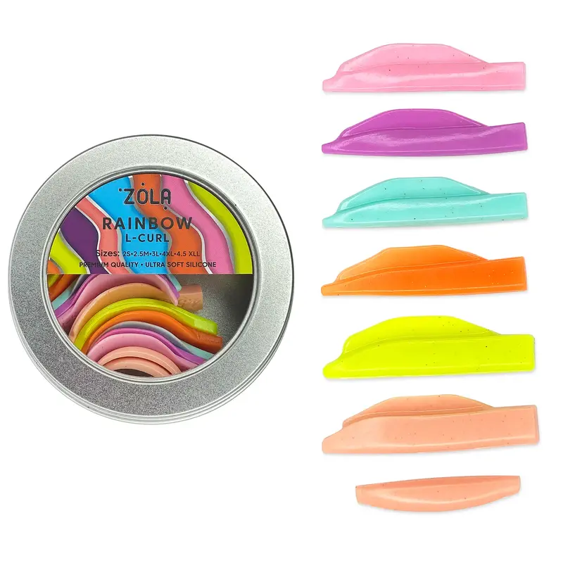 ZOLA Rainbow Silicone Laminating Molds L-Curl