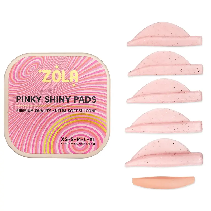 ZOLA Silicone Molds for Laminating Pinky Shiny Pads (XS, S, M, L, XL)